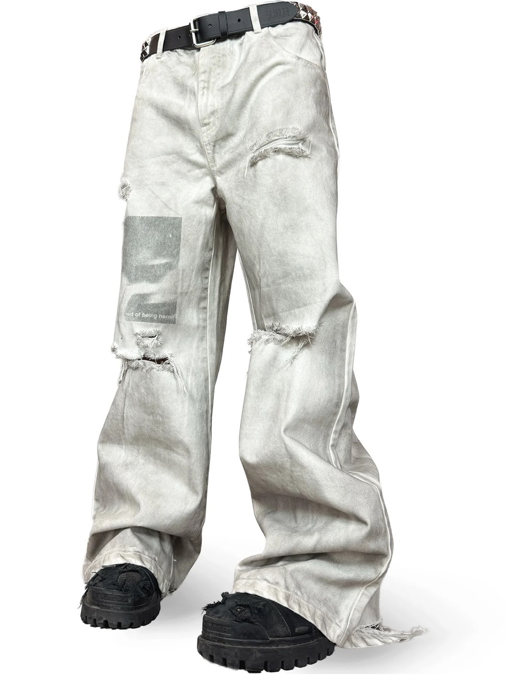 Ravemore Berlin -Ashtray Pants- Dirt White - SS26-Drop2-“DIRT OFF”-UNISEX